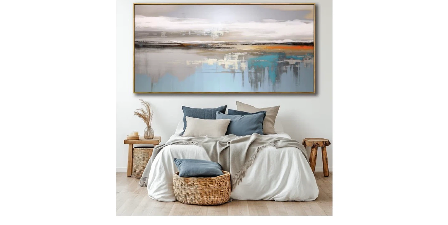 Abstract Landscape Framed Canvas Wall Art - photo 2