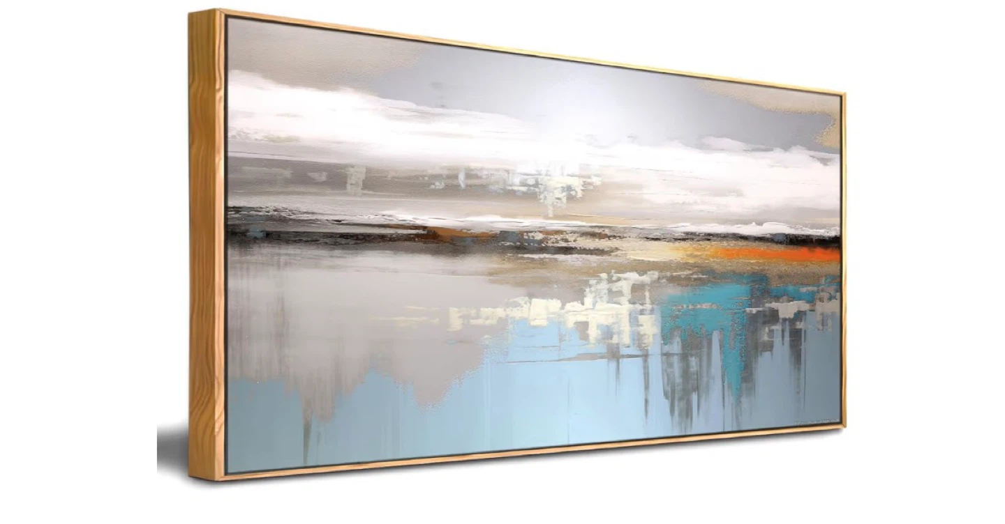 Abstract Landscape Framed Canvas Wall Art