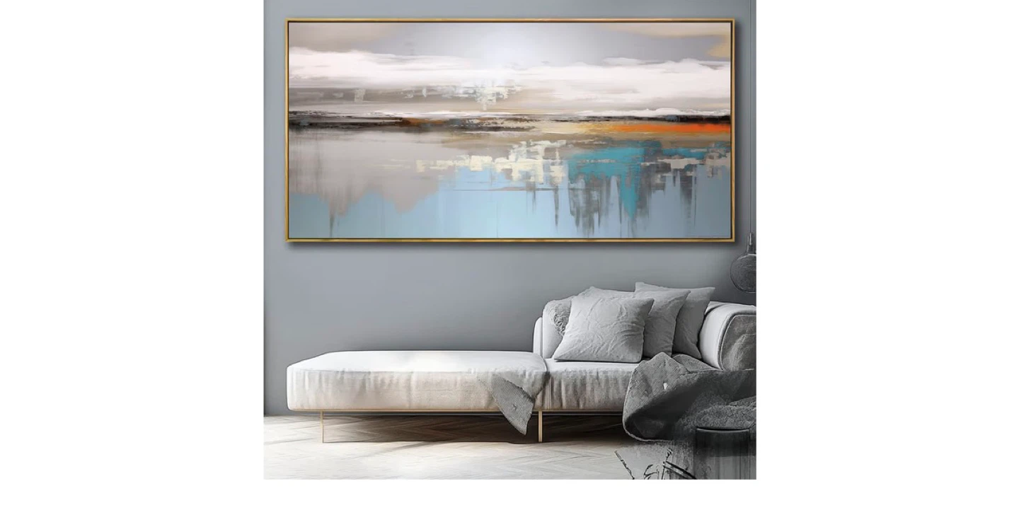 Abstract Landscape Framed Canvas Wall Art - photo 5