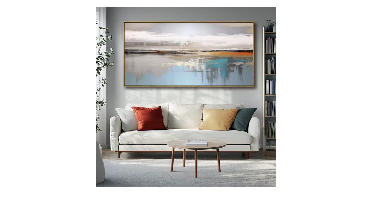 Abstract Landscape Framed Canvas Wall Art - photo 3