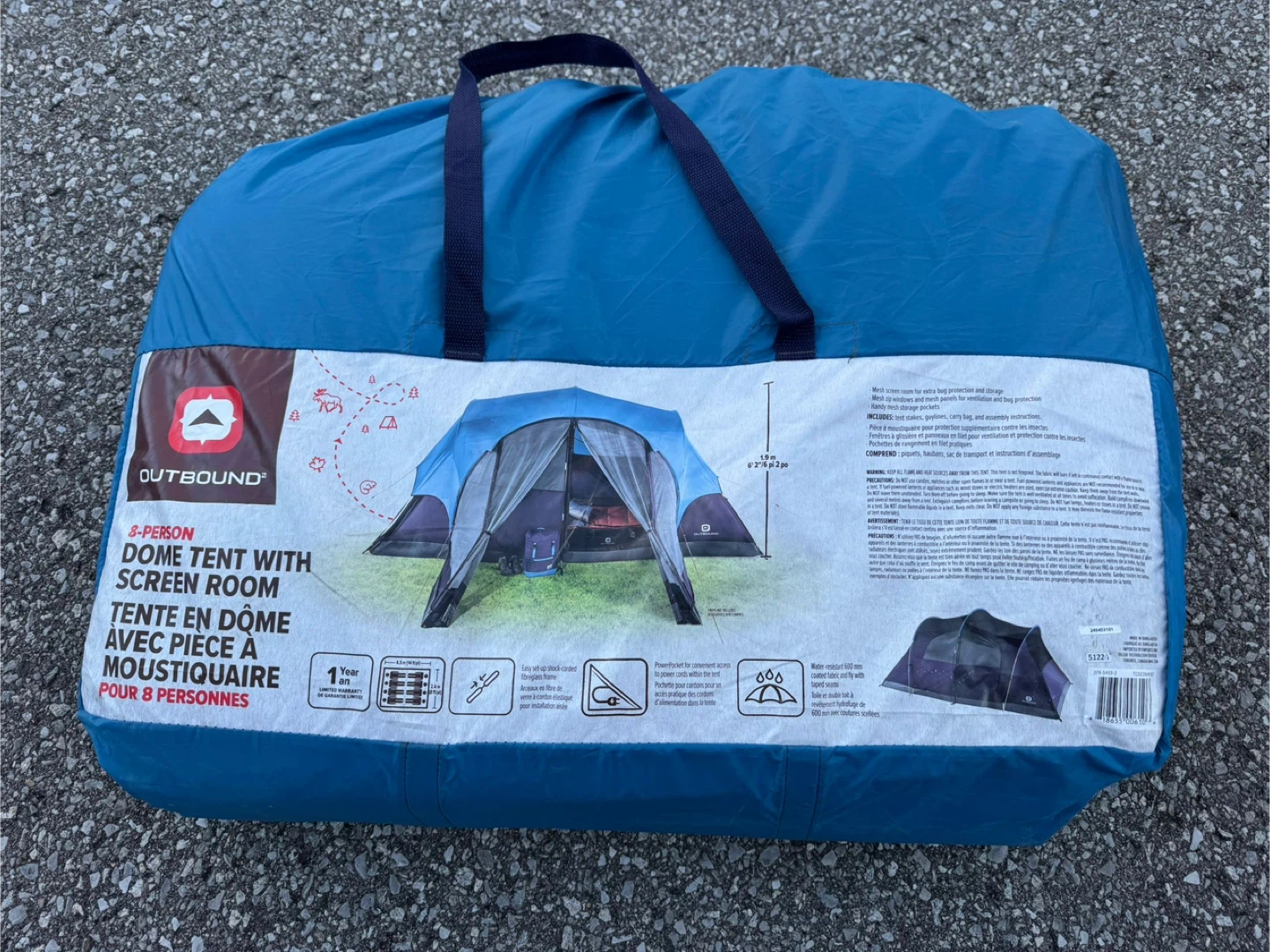 Outbound 8-Person Dome Tent with Screen Room + Medium duty tarp - photo 2