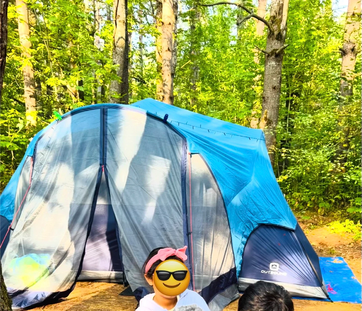 Outbound 8-Person Dome Tent with Screen Room + Medium duty tarp