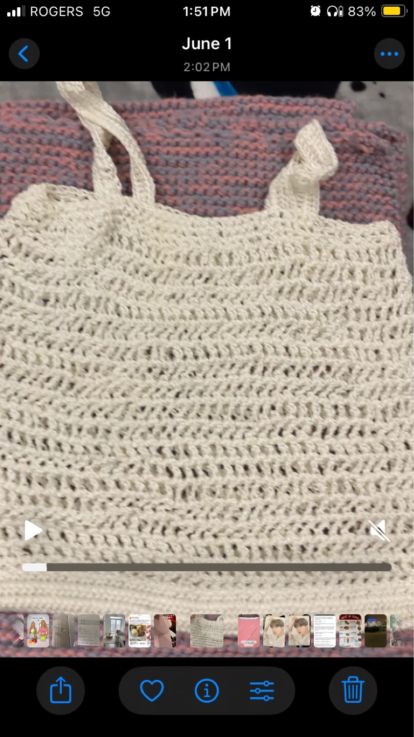 Crocheted Hand bag /Totebag - photo 2