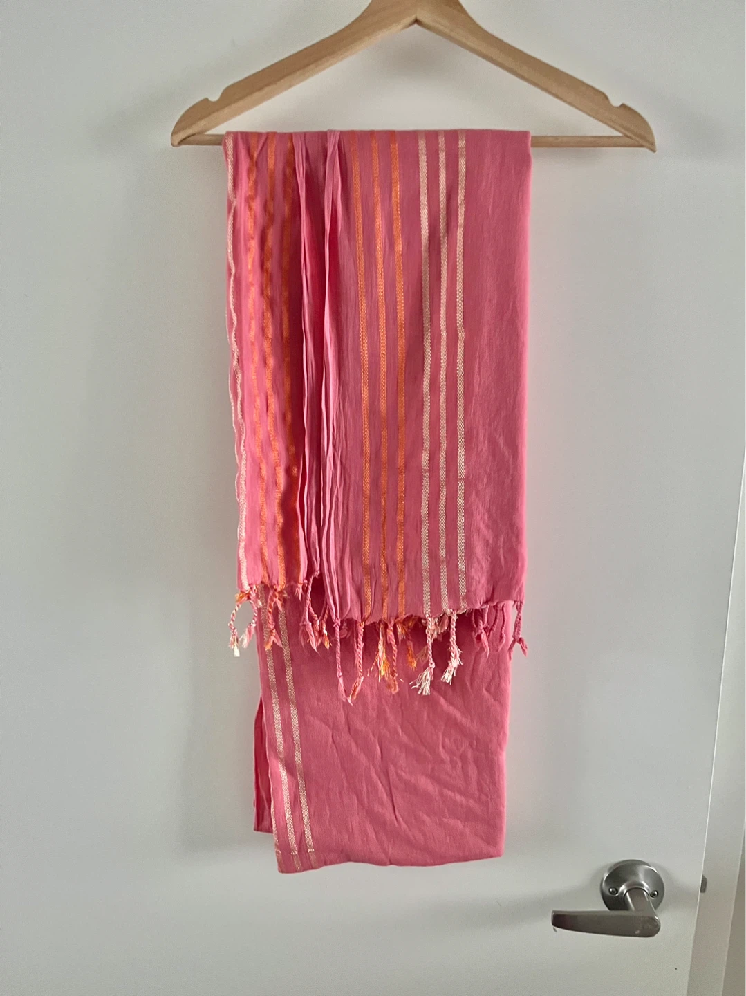 Peach shawllike dupatta new