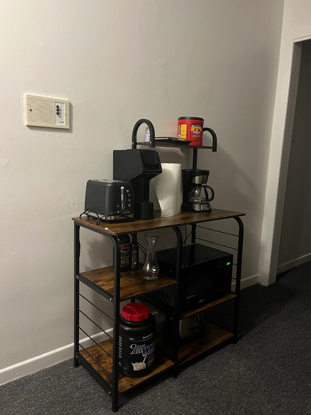 Bakers Rack, Coffee Station, Microwave Oven Stand