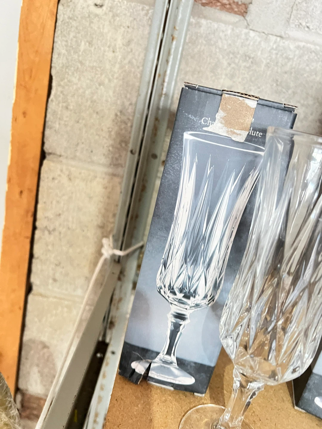 Set of Crystal Champagne Flutes - photo 3
