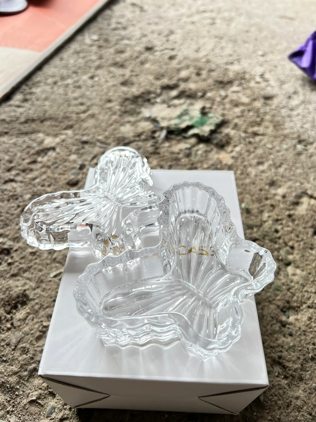 Glass Butterfly Ring Dishes - Set of 2 - photo 2