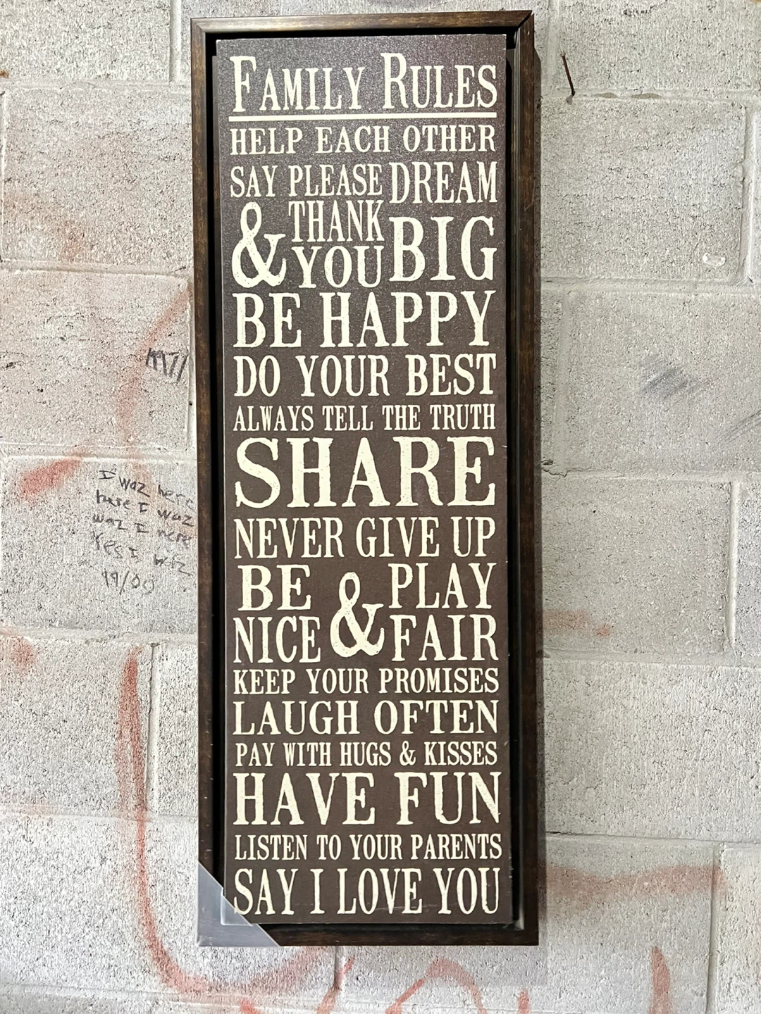 Family Rules Wall Decor - photo 2