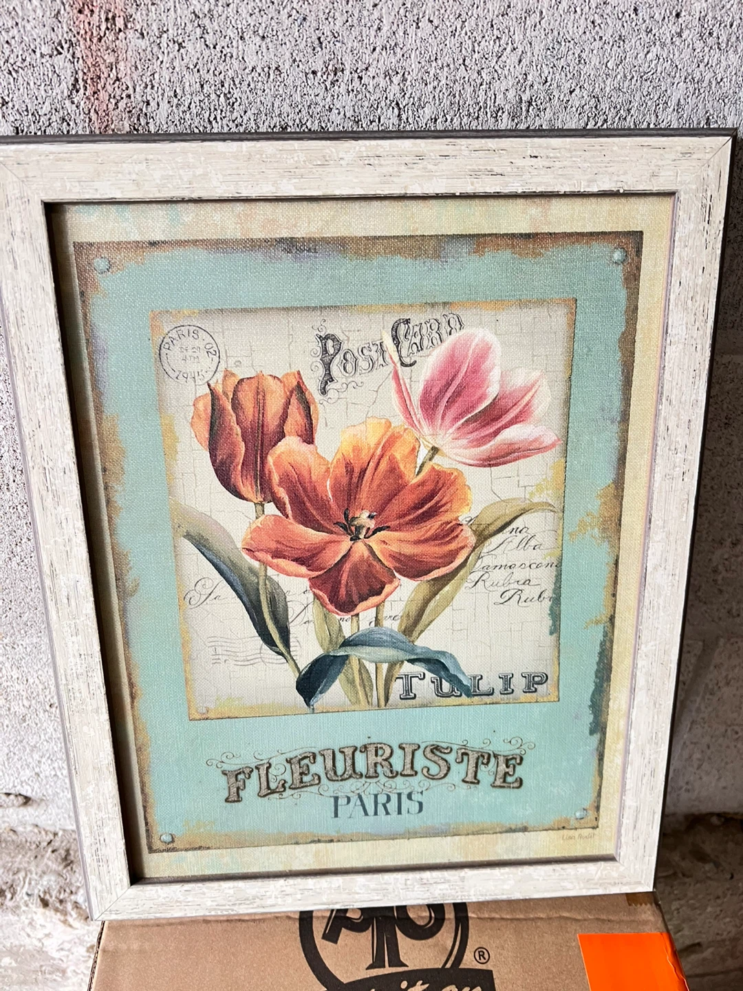 Framed Floral Print Wall- Fleuriste Paris & Flowershop London