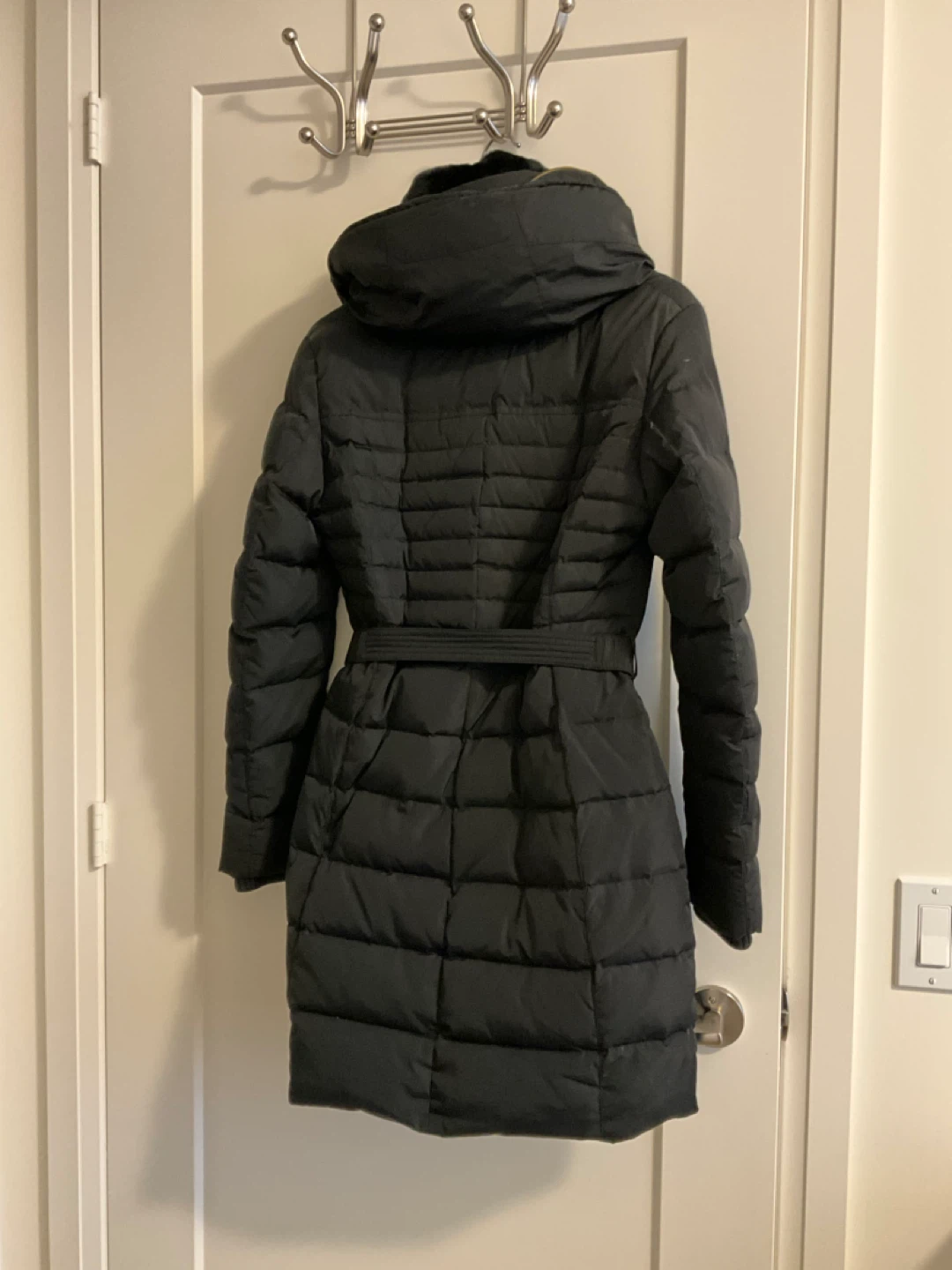 Michael Kors Black Puffer Belted Coat - photo 3