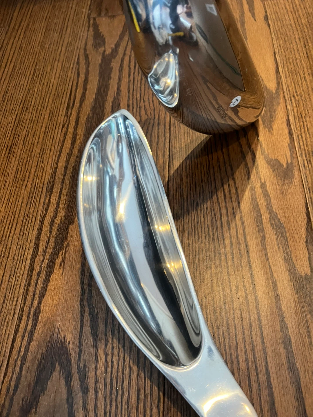 Set of 2 Silver Metal Scoops - photo 2