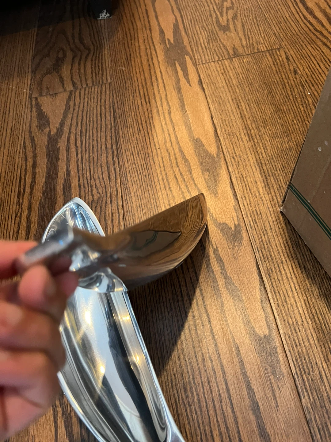 Set of 2 Silver Metal Scoops - photo 3
