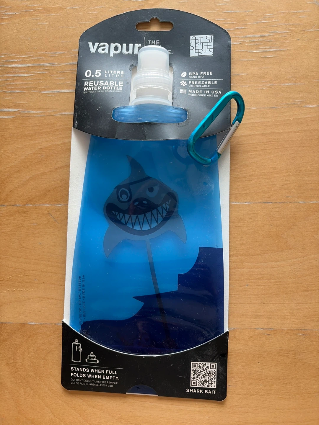 Vapur 0.5 Liter Reusable Water Bottle - Shark Bait