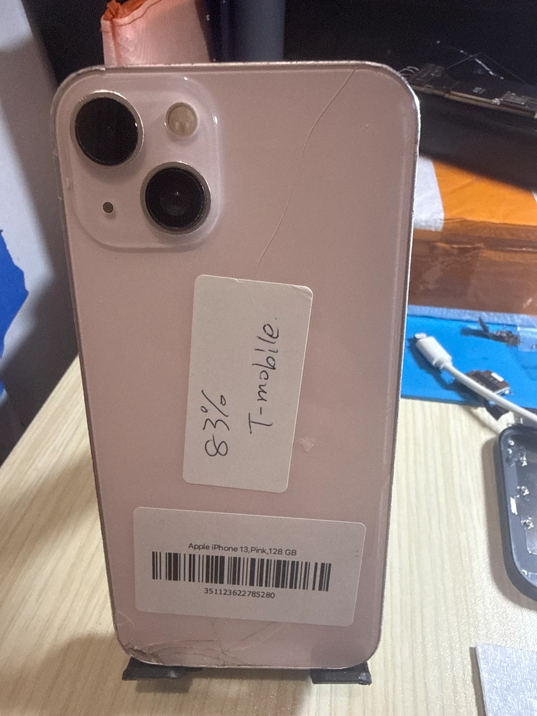 Apple iPhone 13 Pink 128 GB tmobile- 83% Battery Health - photo 3