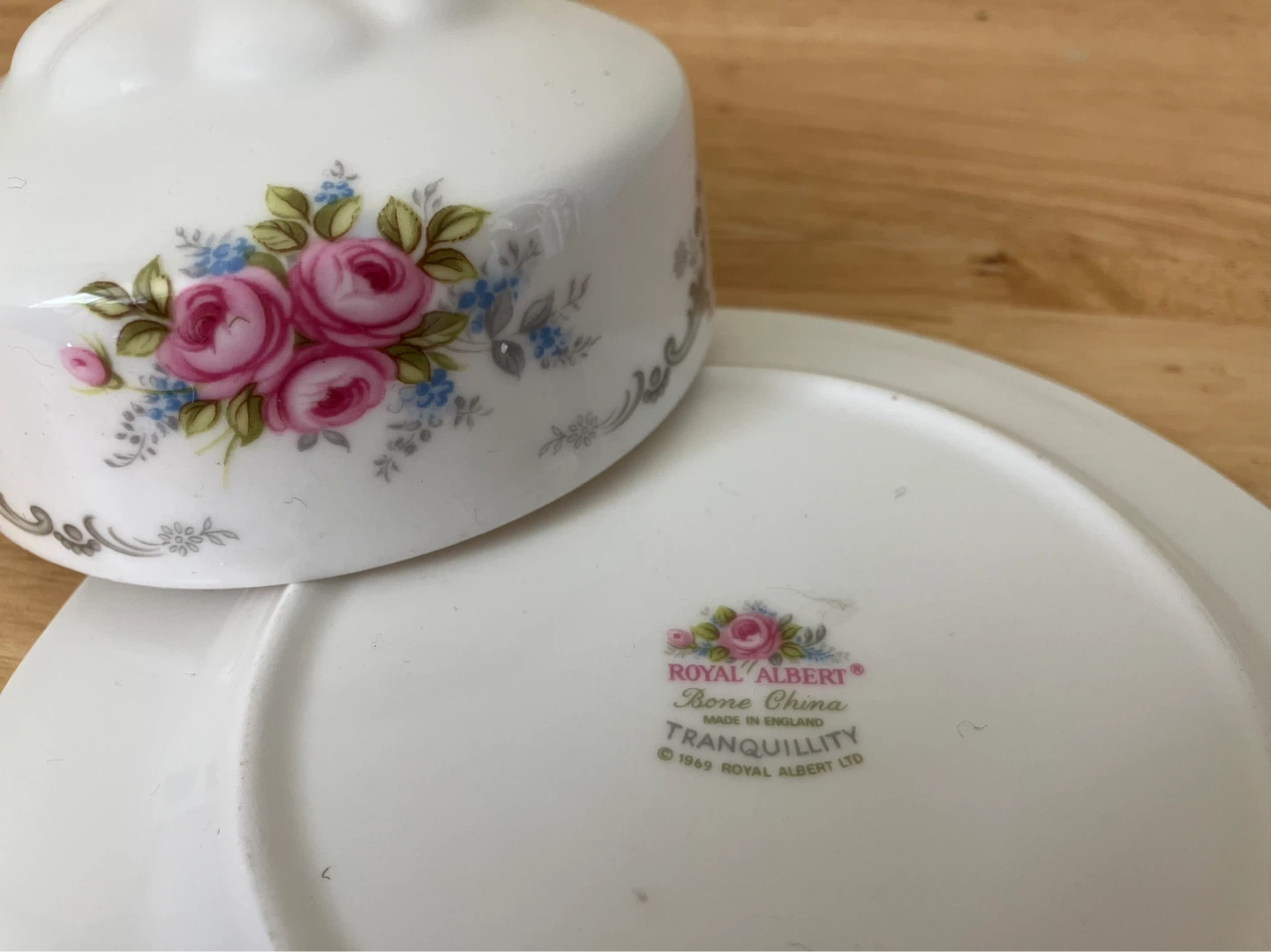 Royal Albert Tranquillity Bone China Butter Dish - photo 3