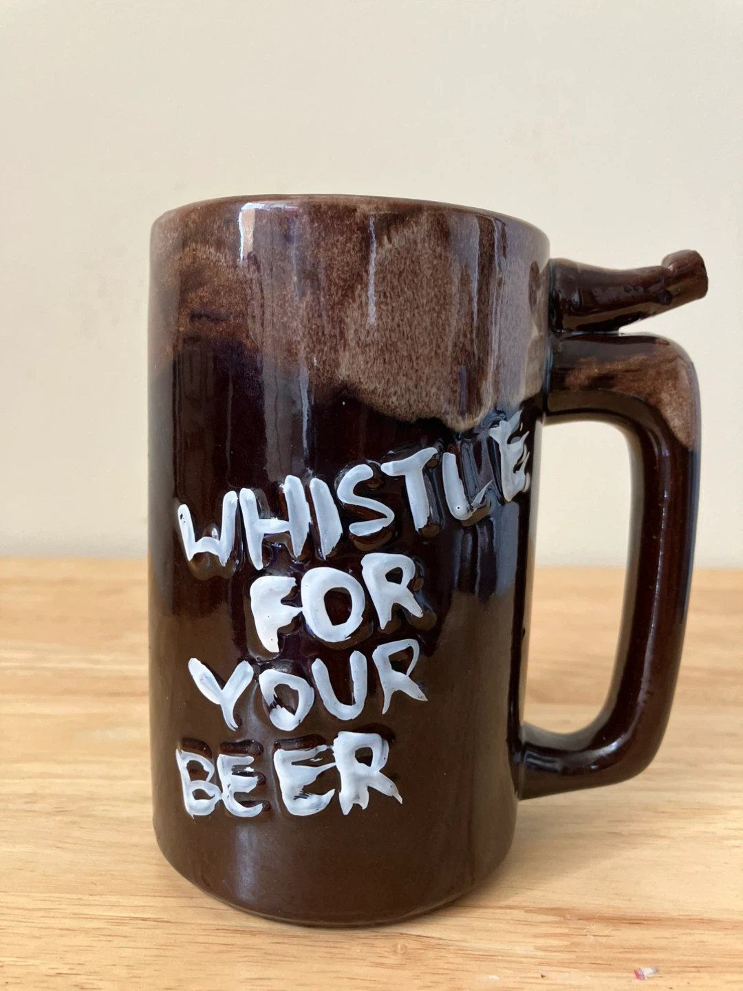 Vintage "Wet Your Whistle" Beer Mug - Japan