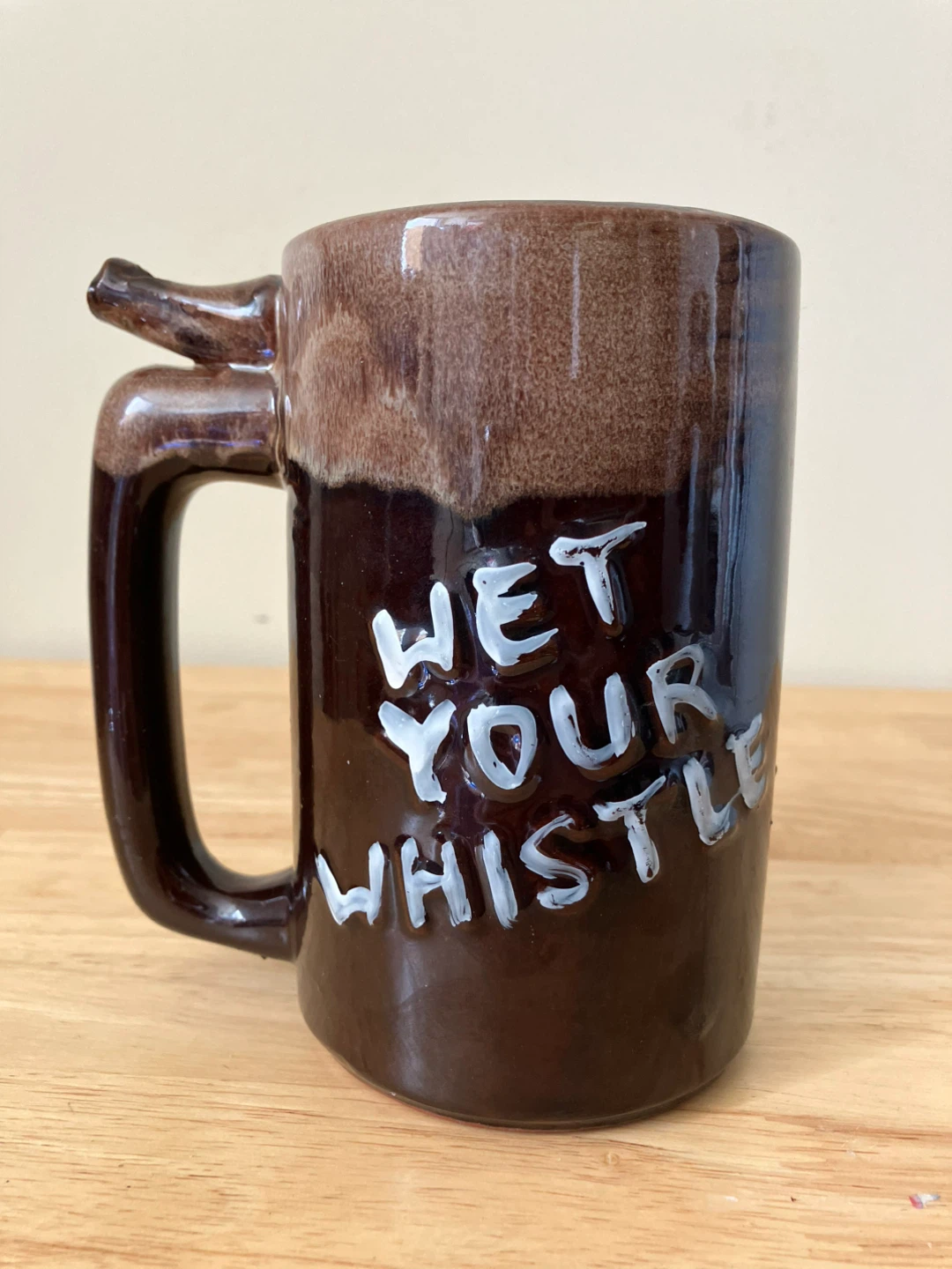 Vintage "Wet Your Whistle" Beer Mug - Japan - photo 2