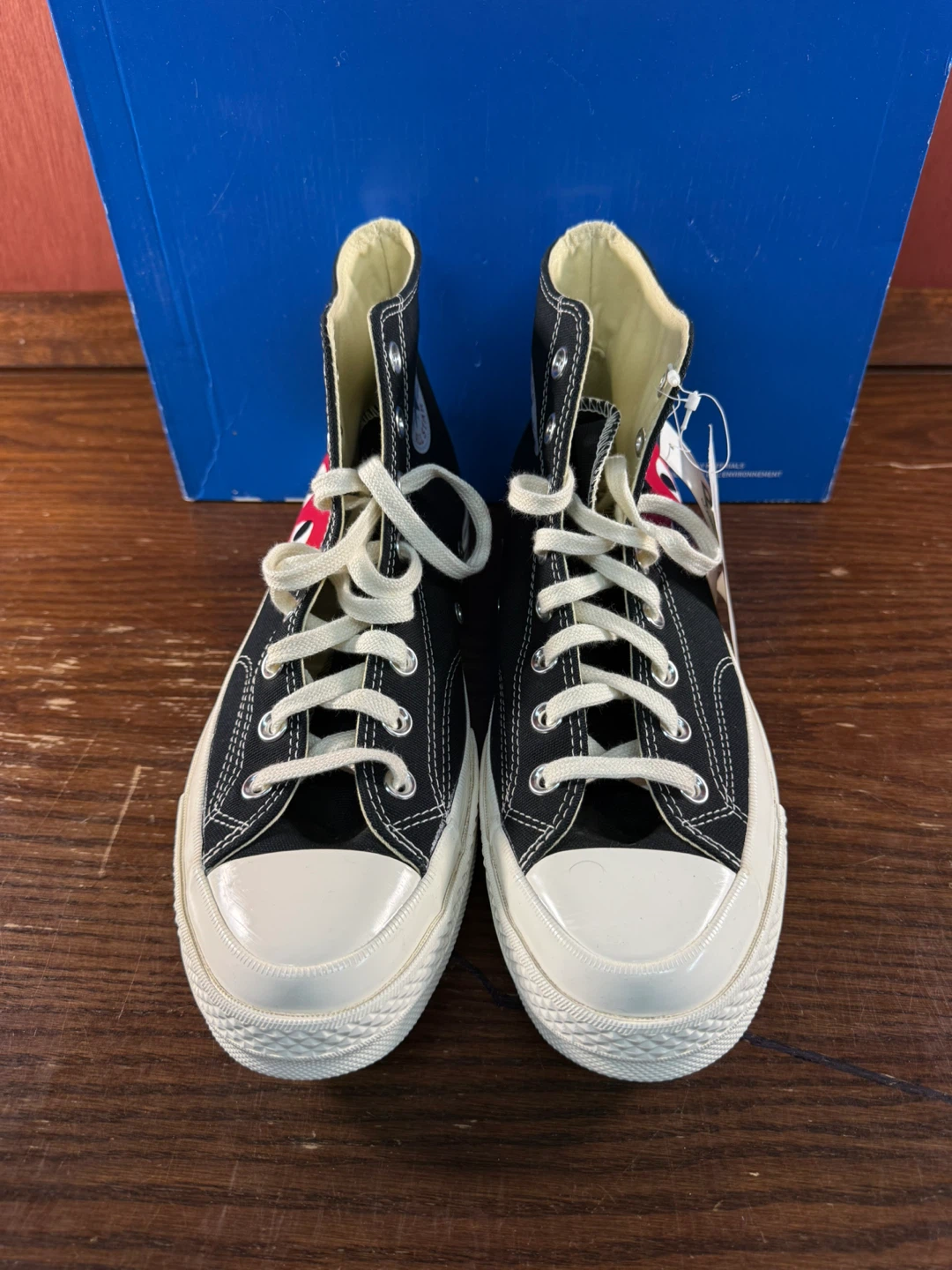 Converse x CDG PLAY Chuck 70 High White Men’s Sz 9 /Women’s 11 - photo 5