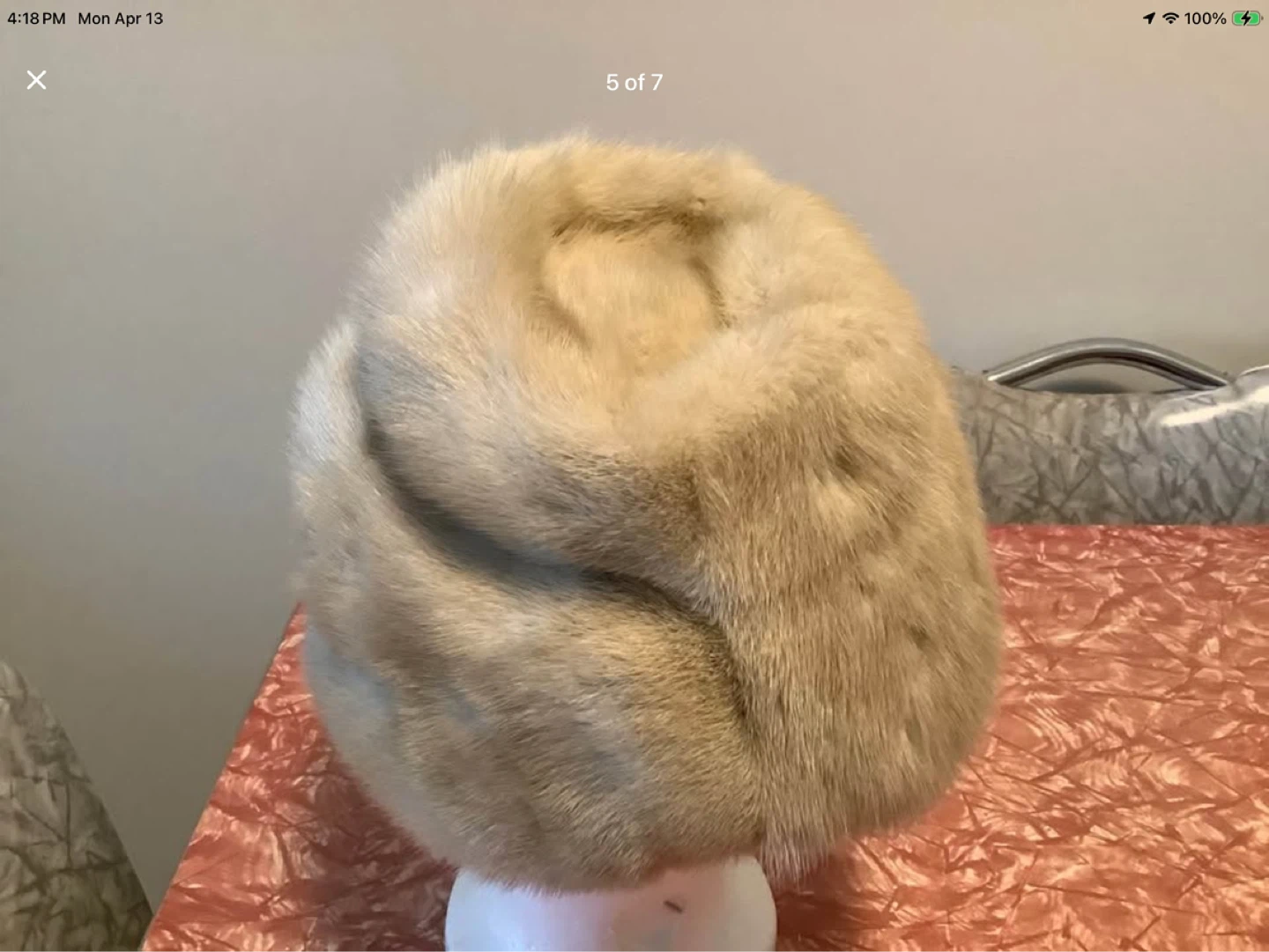 #9 Vintage Ladies Mink Fur Hat by Christine Originals Montreal 🐞 - photo 5