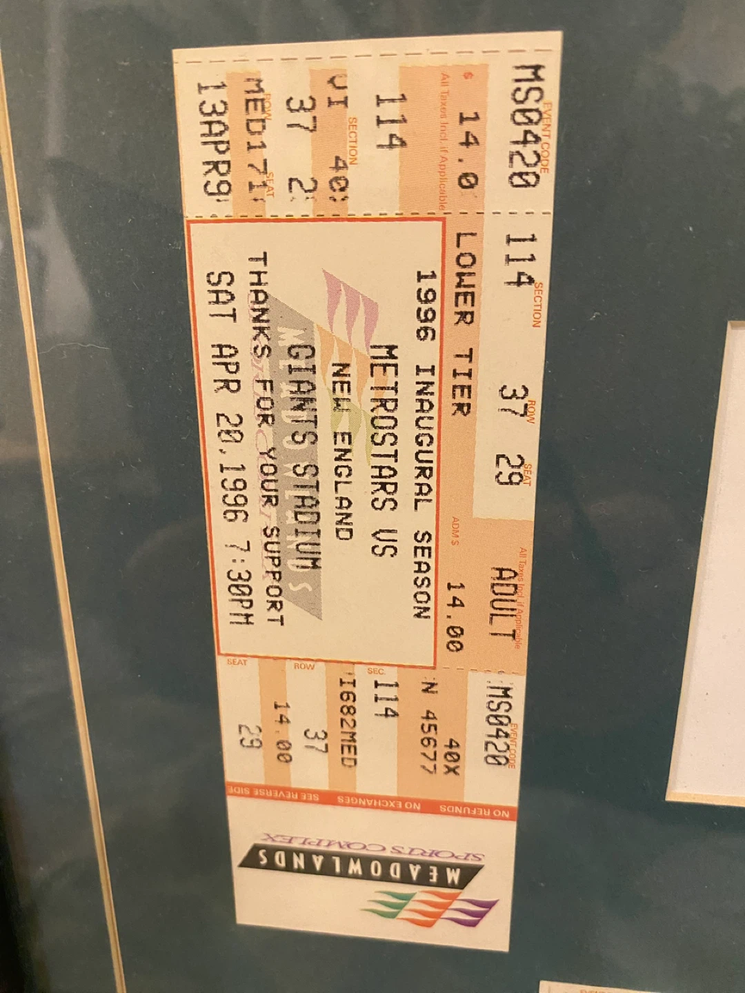 MLS Cup '96 ticket - photo 5