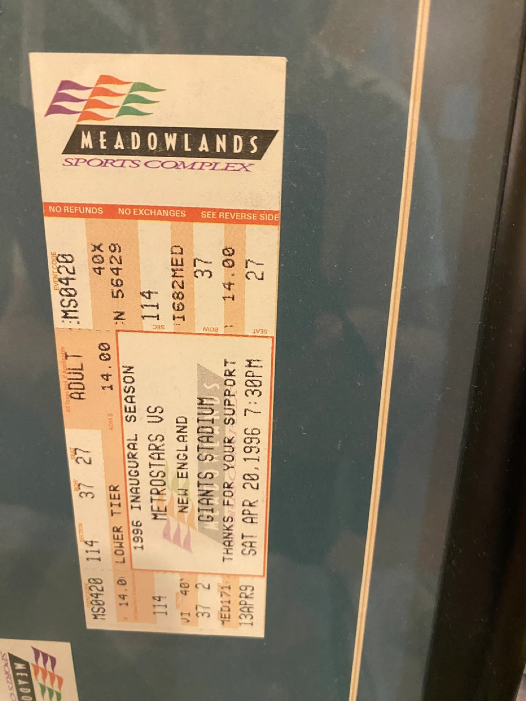 MLS Cup '96 ticket - photo 4