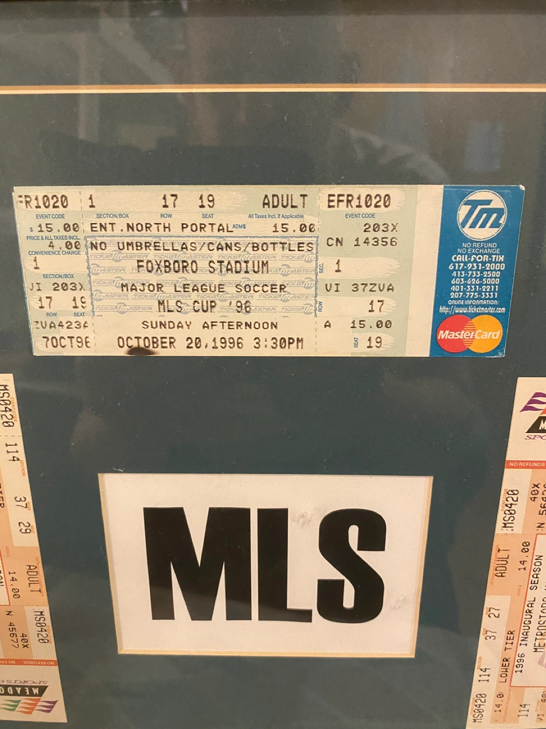 MLS Cup '96 ticket - photo 2