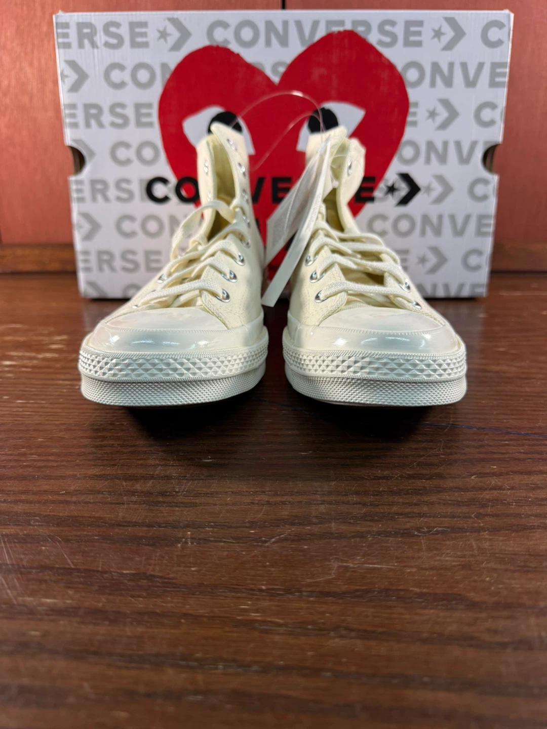 Converse x CDG PLAY Chuck 70 High White Men’s Sz 10/Women’s 12 - photo 4