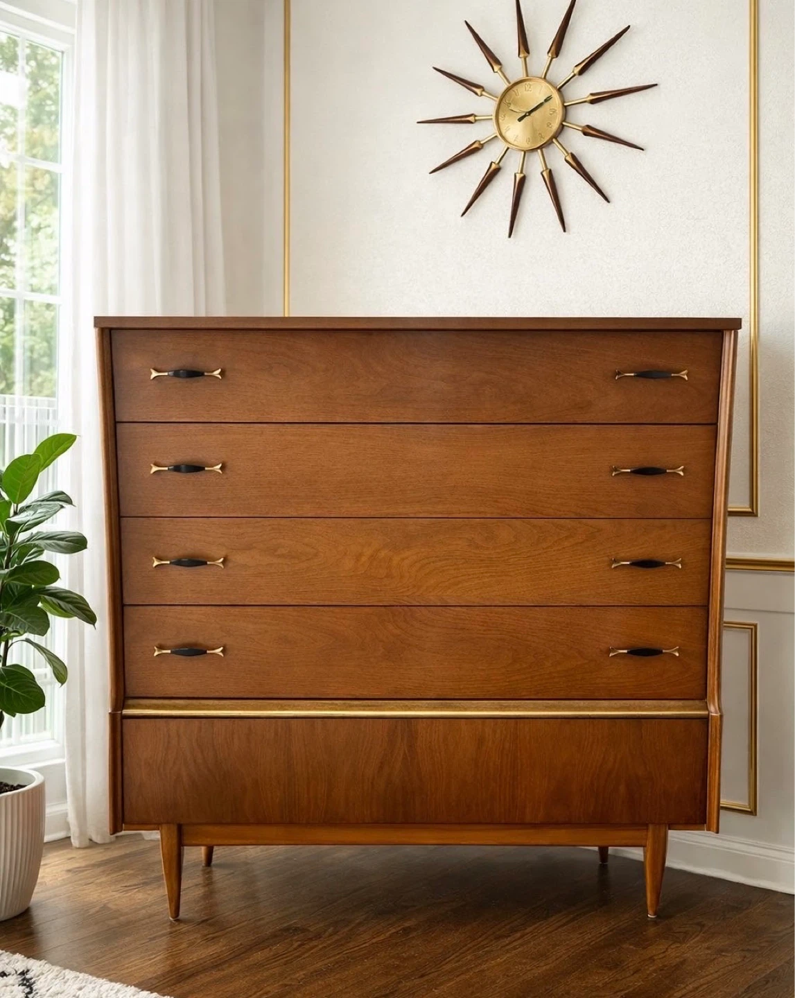 Mid century modern dresser set - photo 2