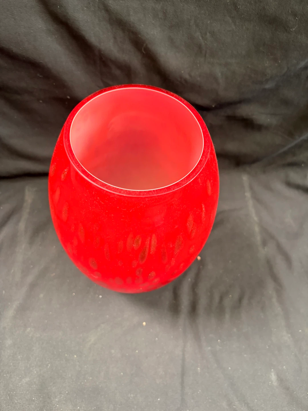 Red Glass Vase - photo 3