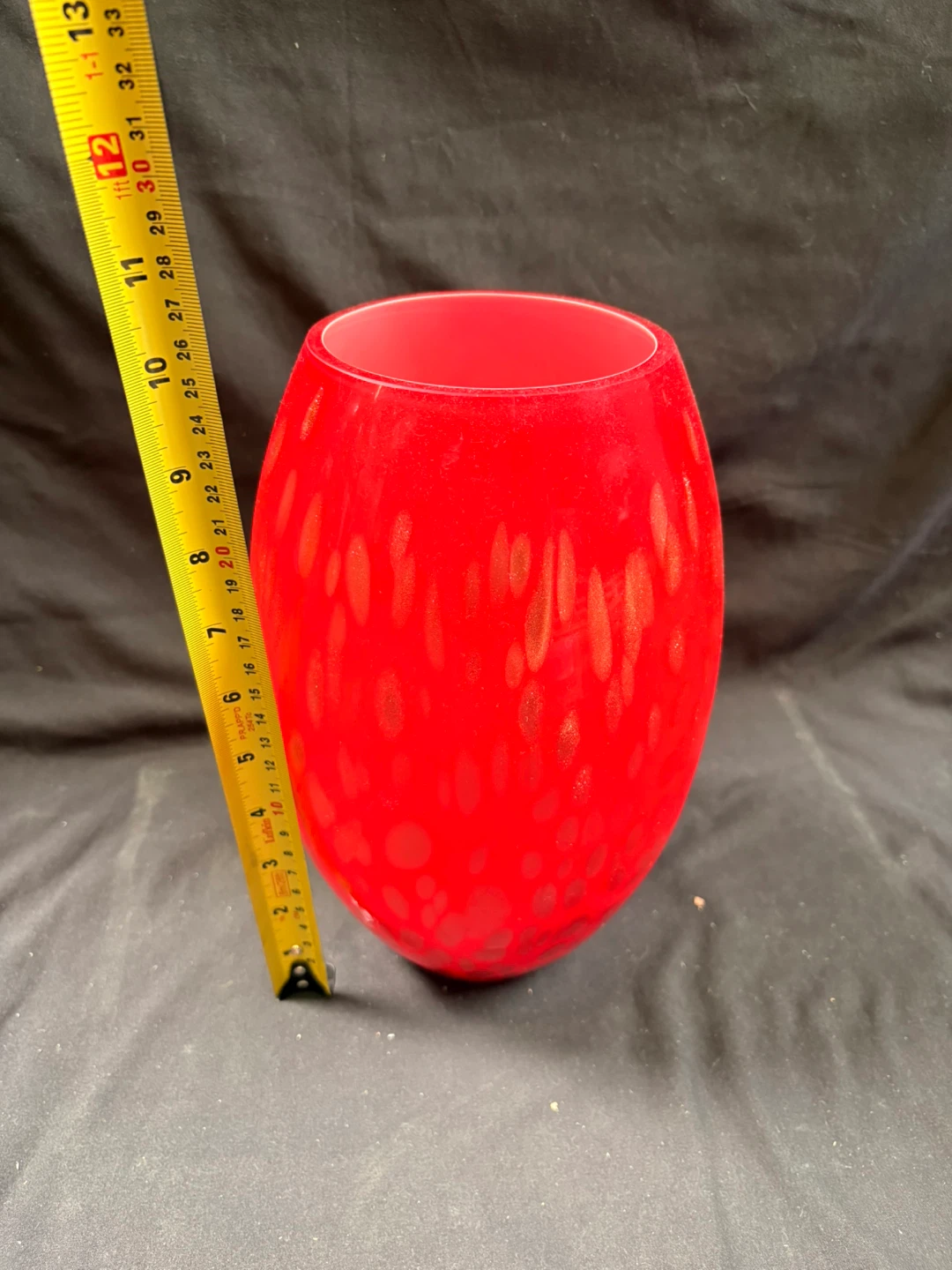 Red Glass Vase - photo 4