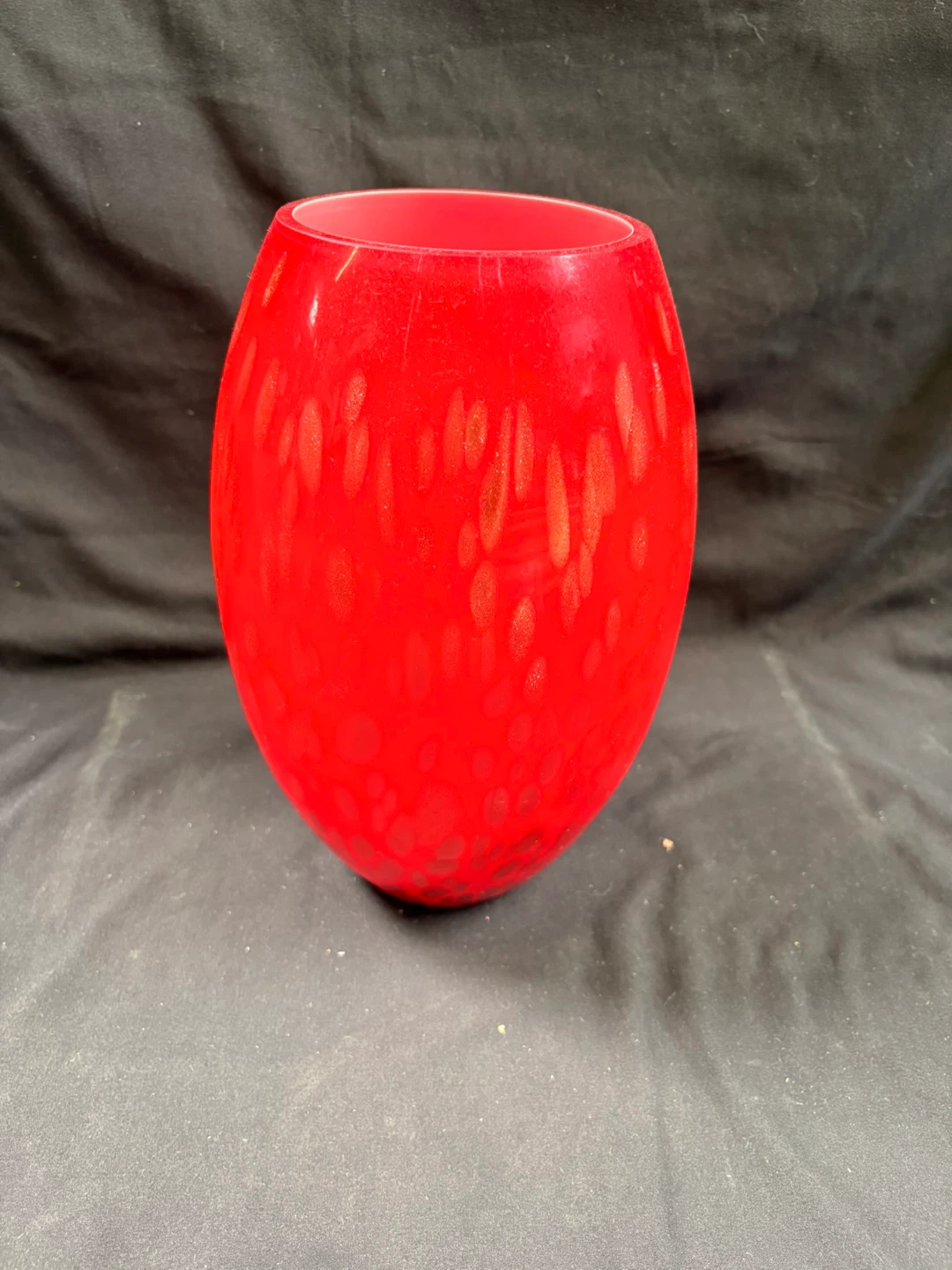 Red Glass Vase