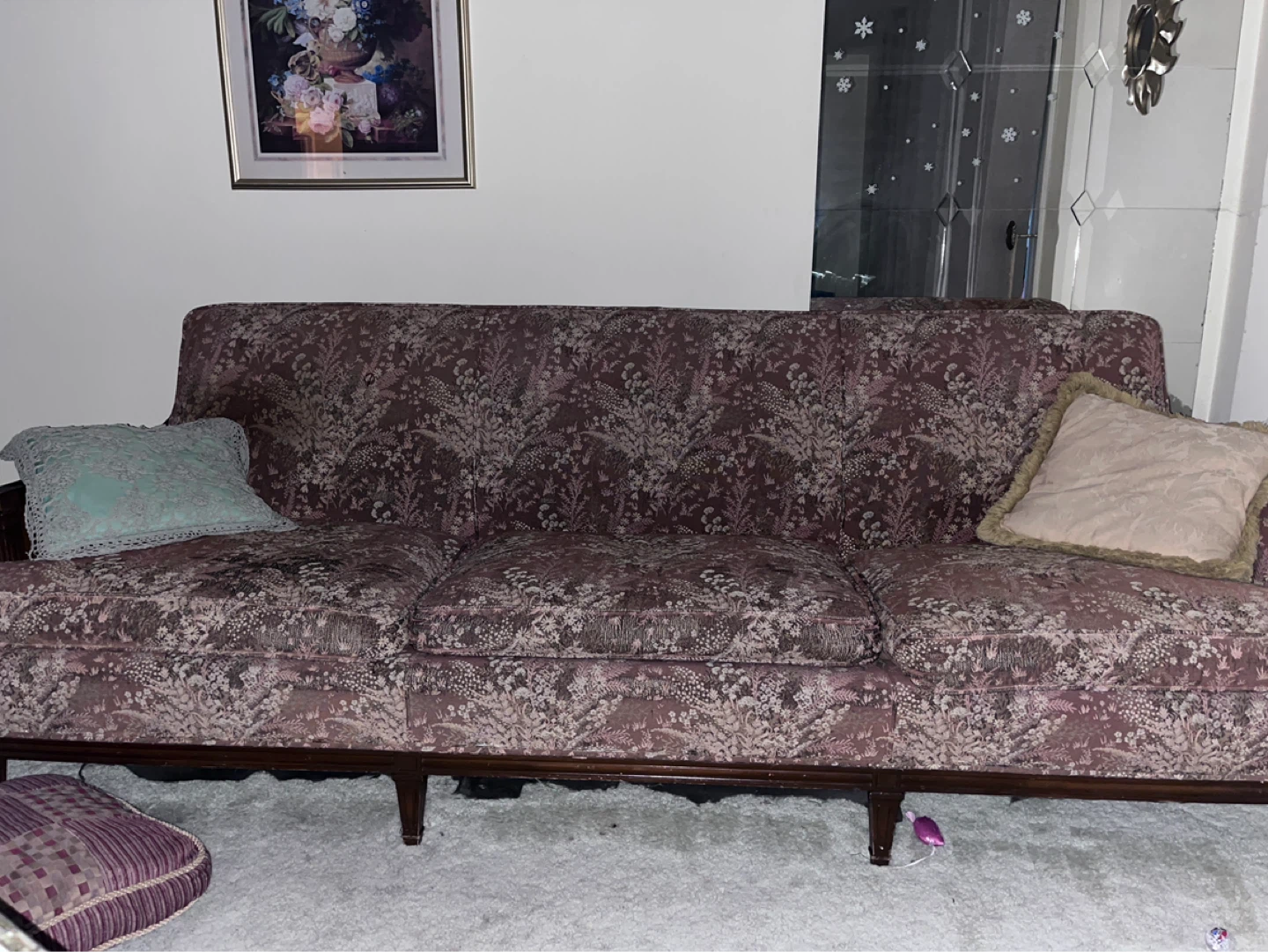 Vintage Floral Sofa