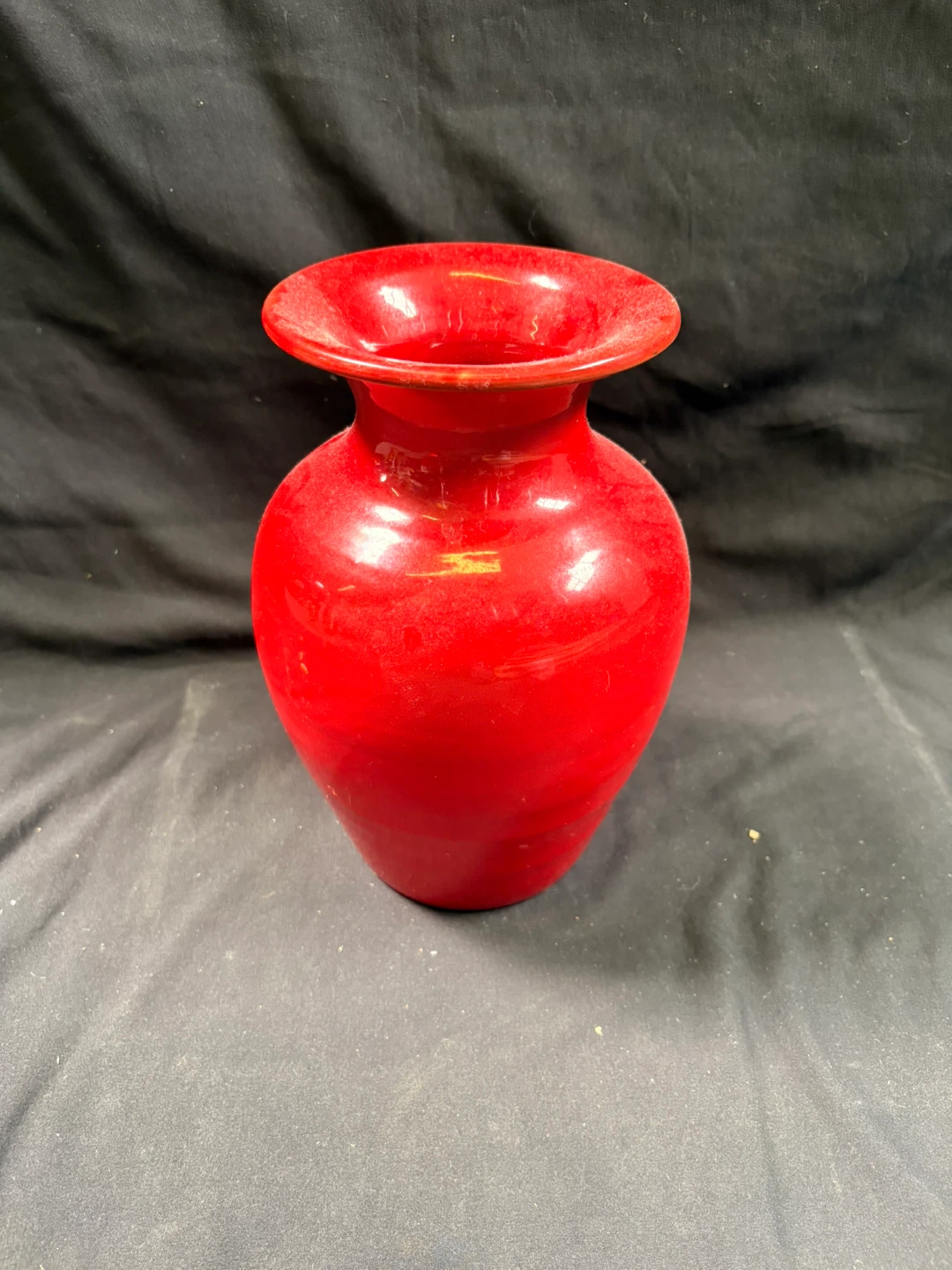 Red Ceramic Vase