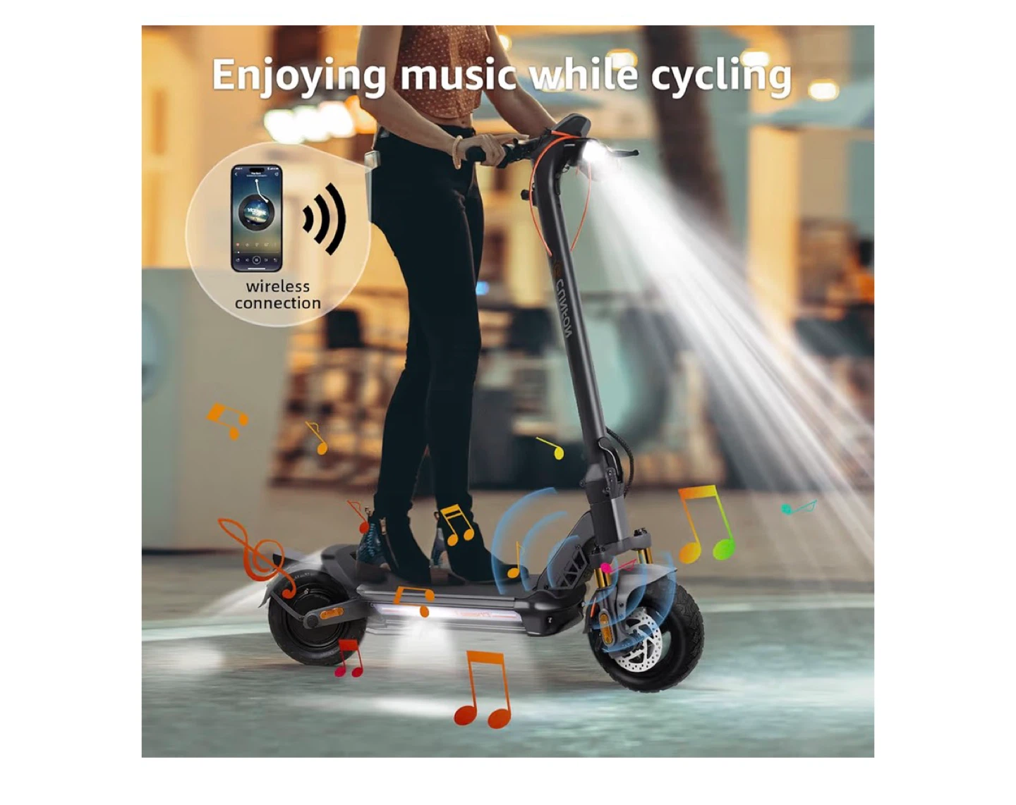 cunfon RZ 800 Electric Scooter - 1200W Motor, Fingerprint Unlock - photo 4
