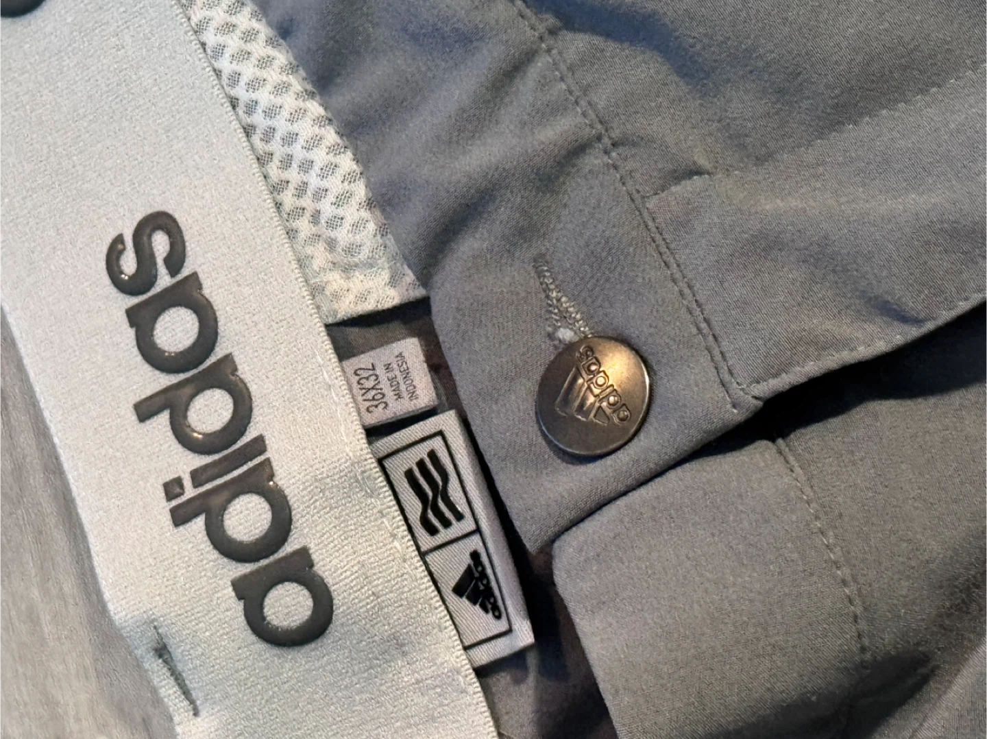 Adidas Golf Pants Grey 36x32 - photo 3