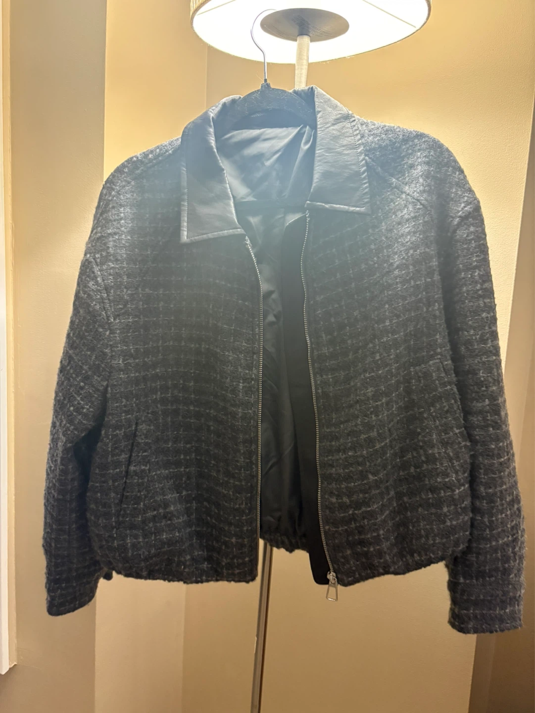 Textured Bomber Jacket