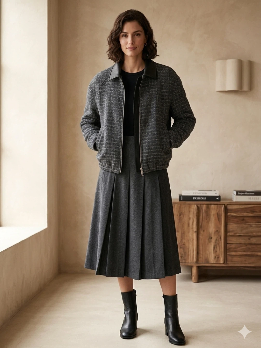 Textured Bomber Jacket - photo 5