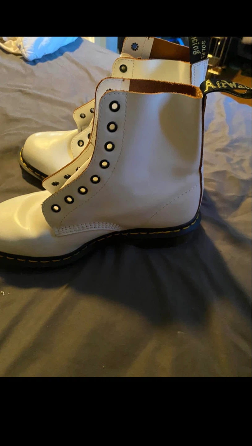 Dr. Martens 1460 White Smooth Leather Boots