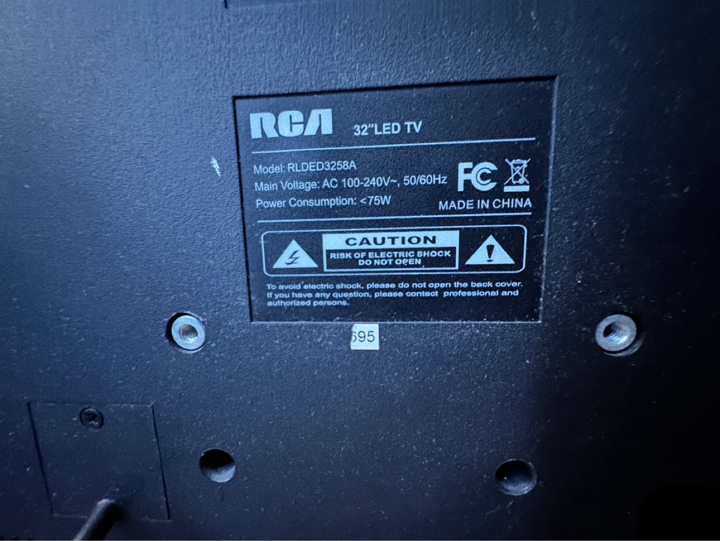 RCA 32" LED TV RLDE D3258A - photo 2