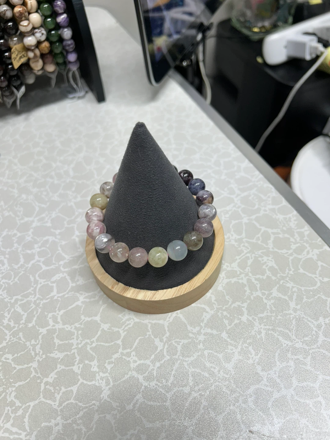 Multi-color Crystal Beaded Bracelet
