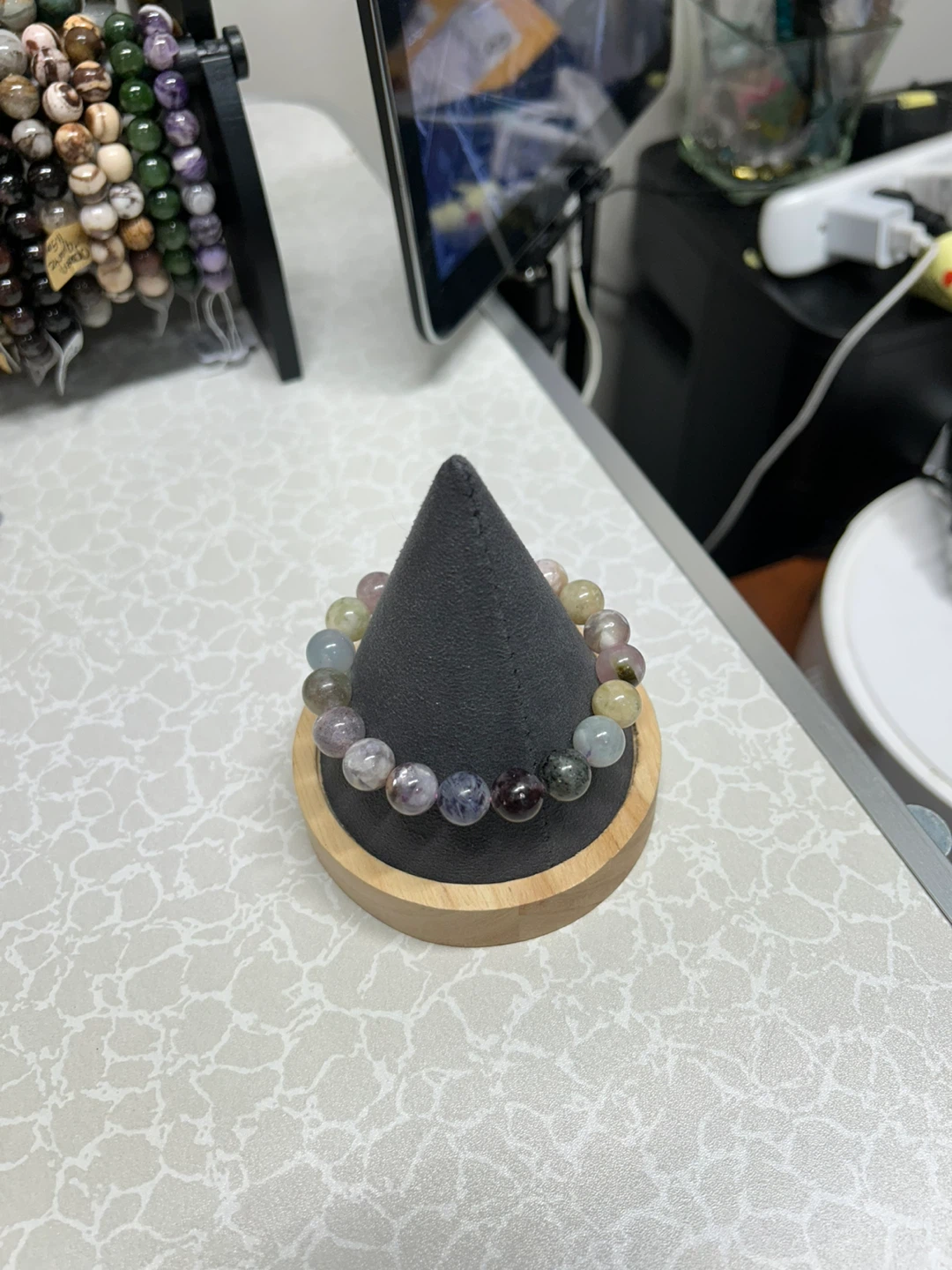 Multi-color Crystal Beaded Bracelet - photo 2