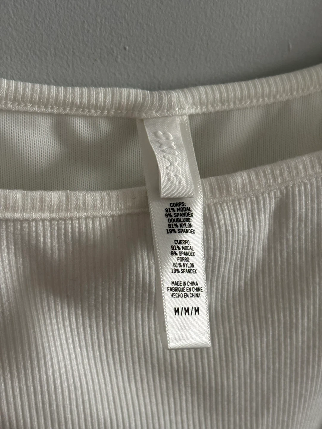Skims | Ribbed Tank Top - M - photo 2