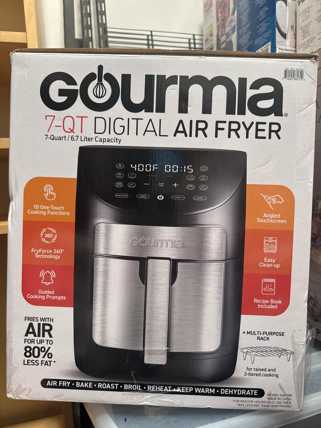 Gourmia 7-Qt Digital Air Fryer GAF798