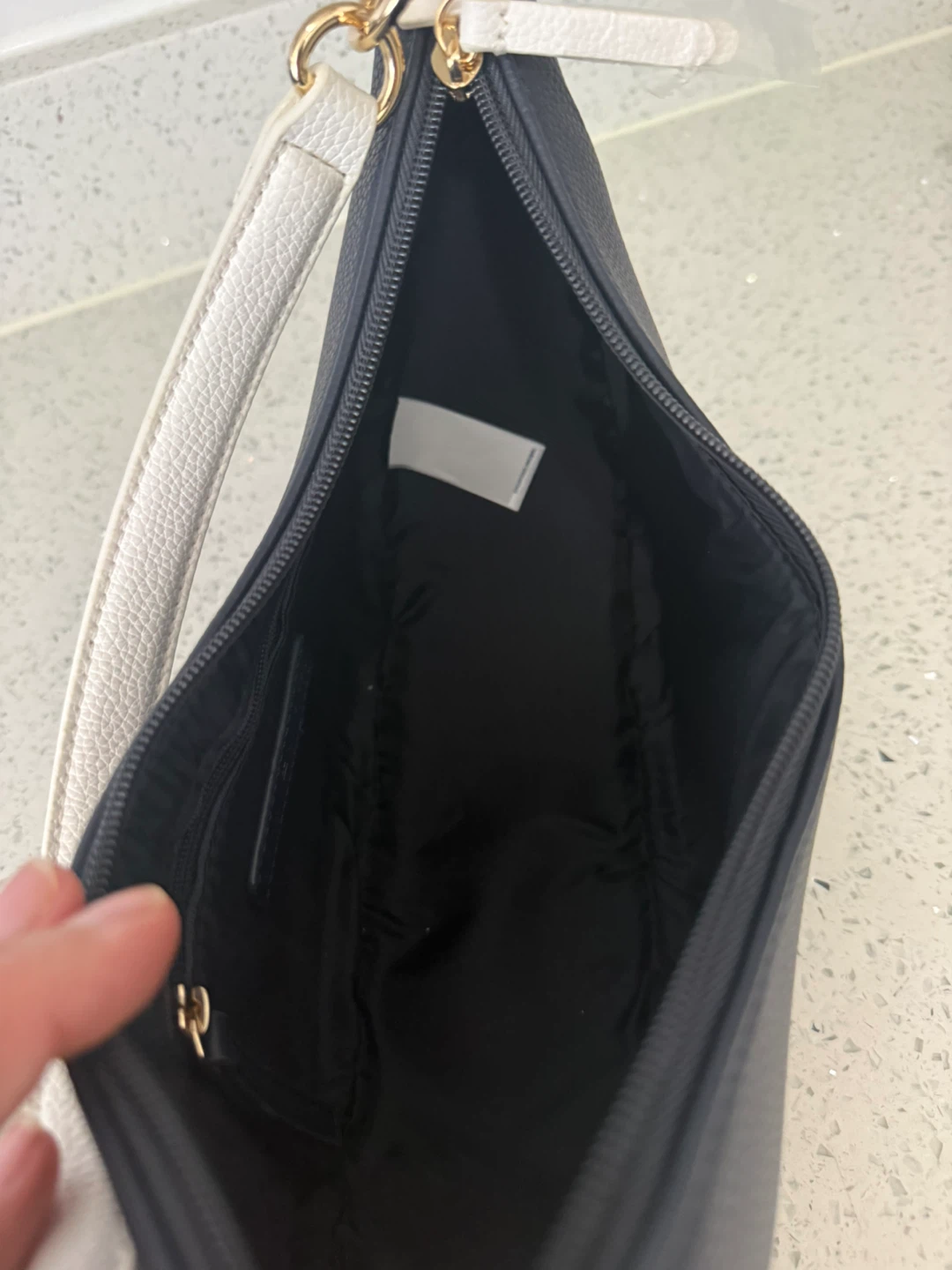 Tommy Hilfiger Hobo Shoulder Bag - Black/White - photo 5