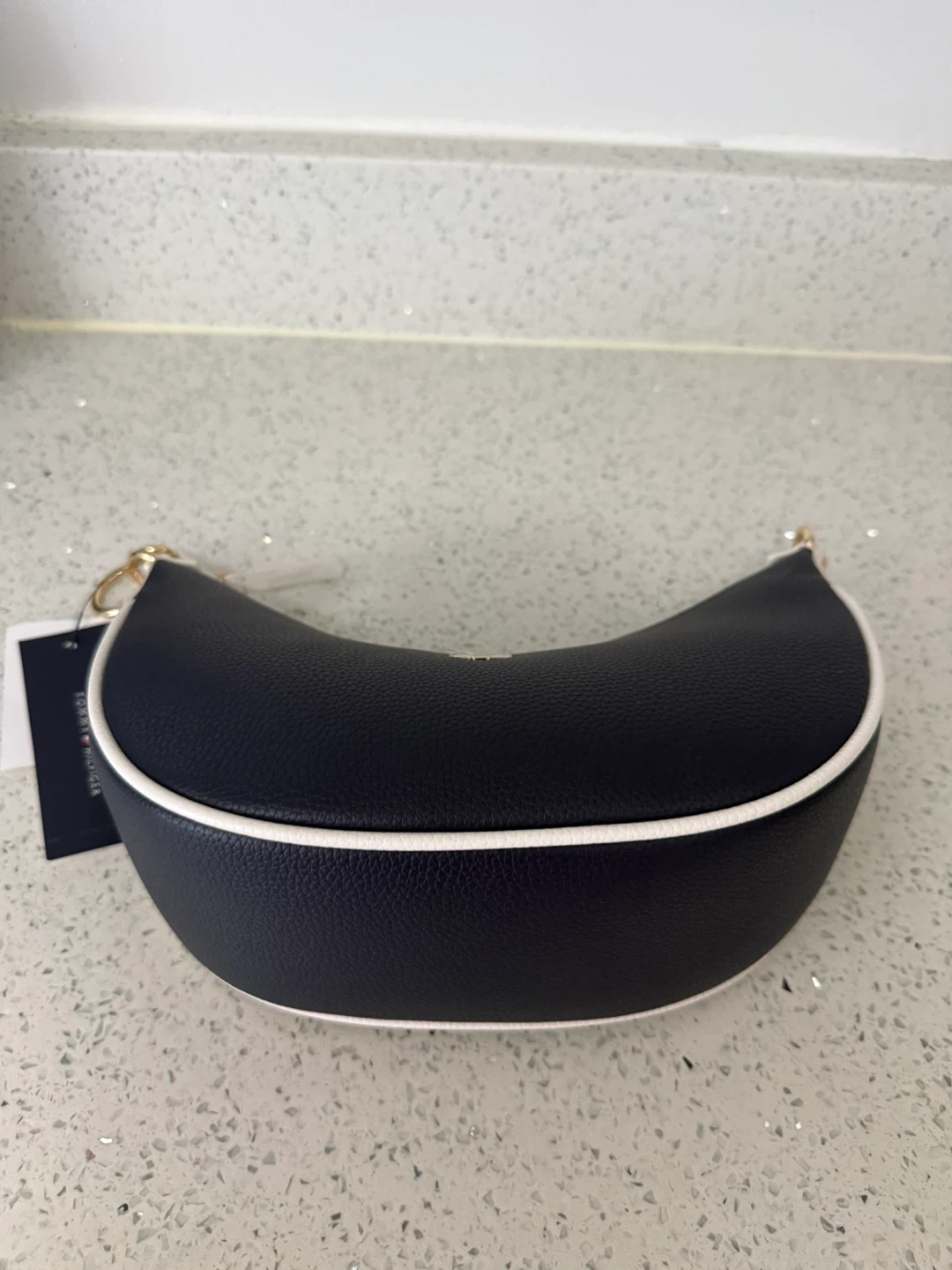 Tommy Hilfiger Hobo Shoulder Bag - Black/White - photo 3