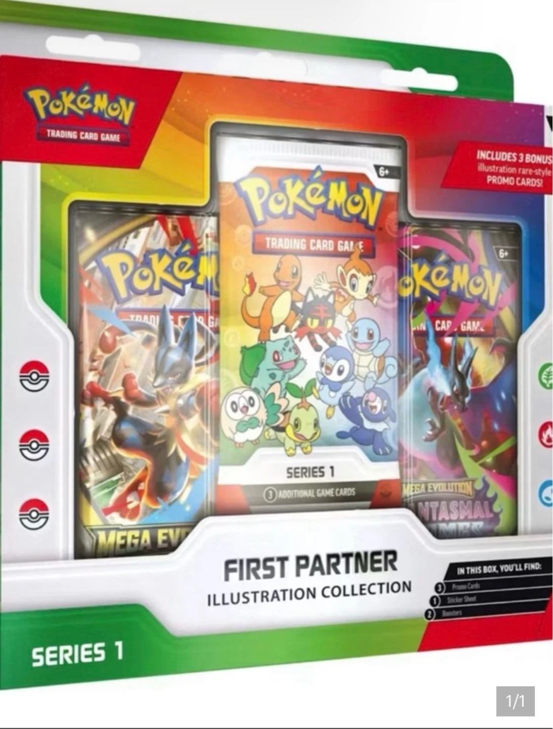 Pokemon First Partner Illustration Collection Series 1 Set