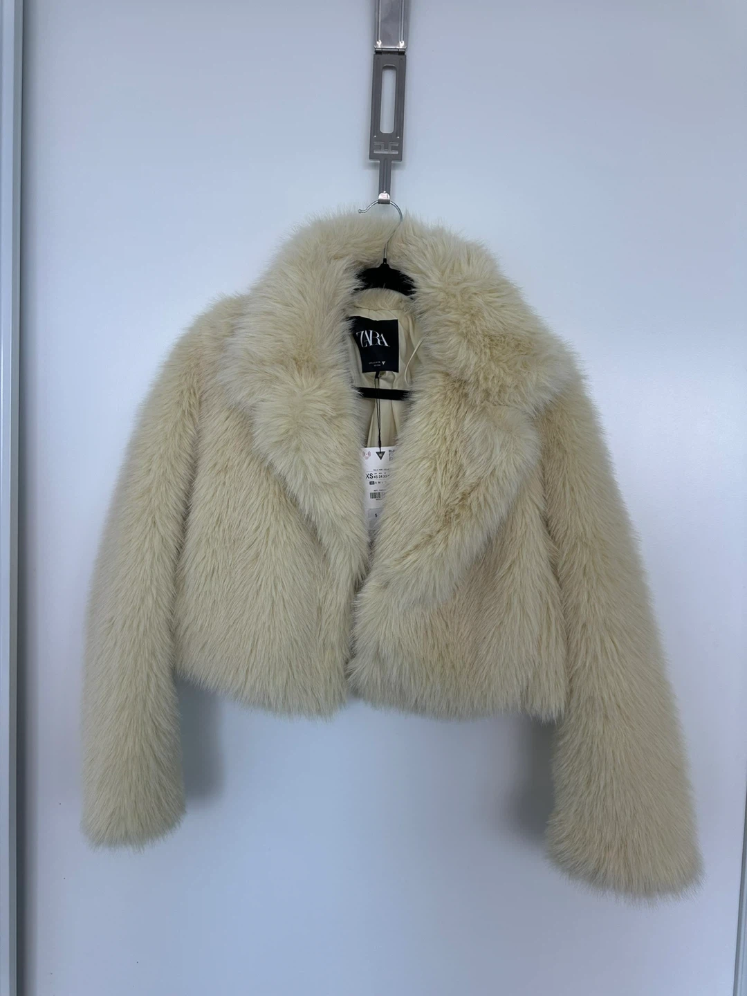 Zara Faux Fur Cropped Jacket