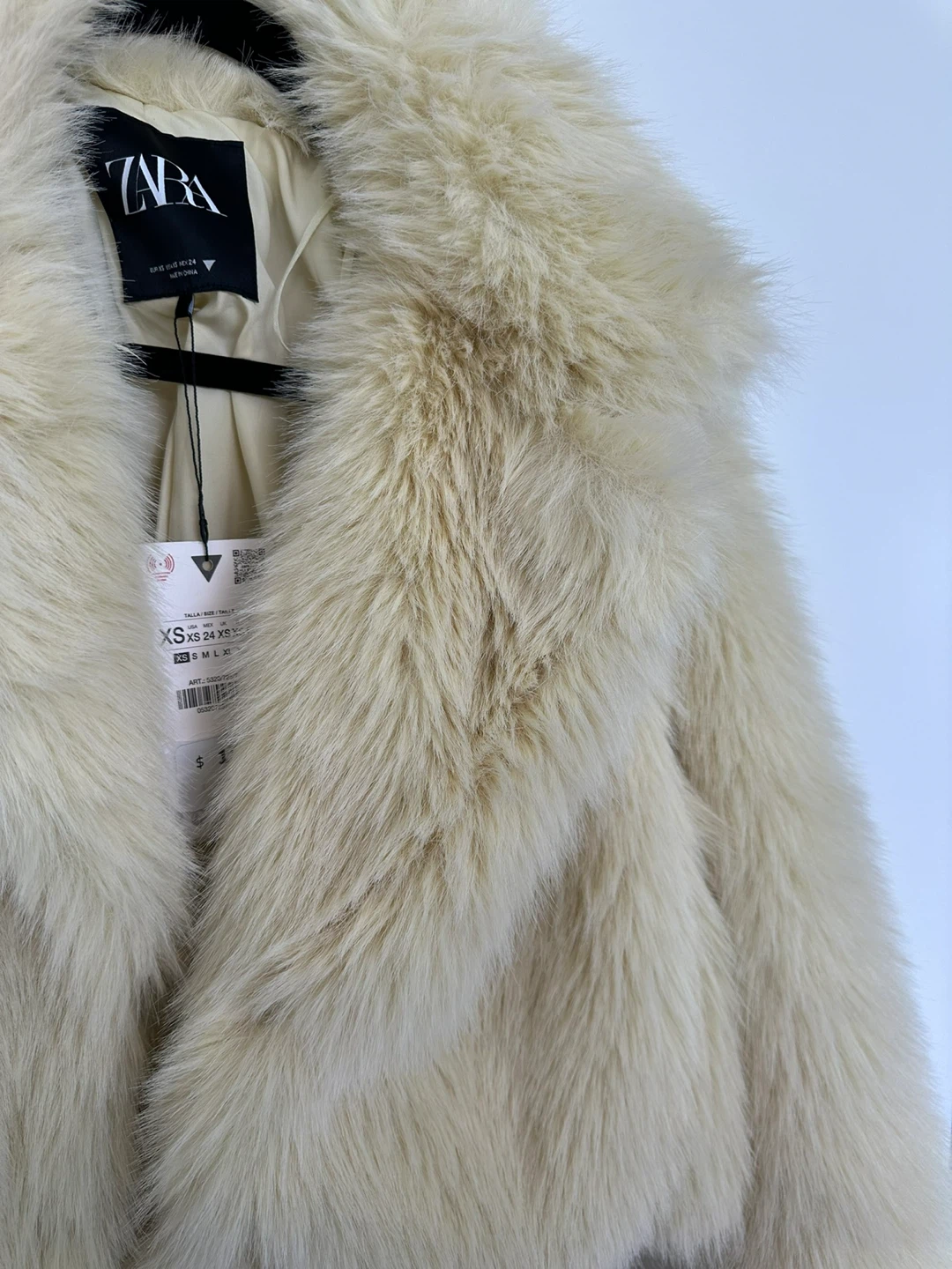 Zara Faux Fur Cropped Jacket - photo 2