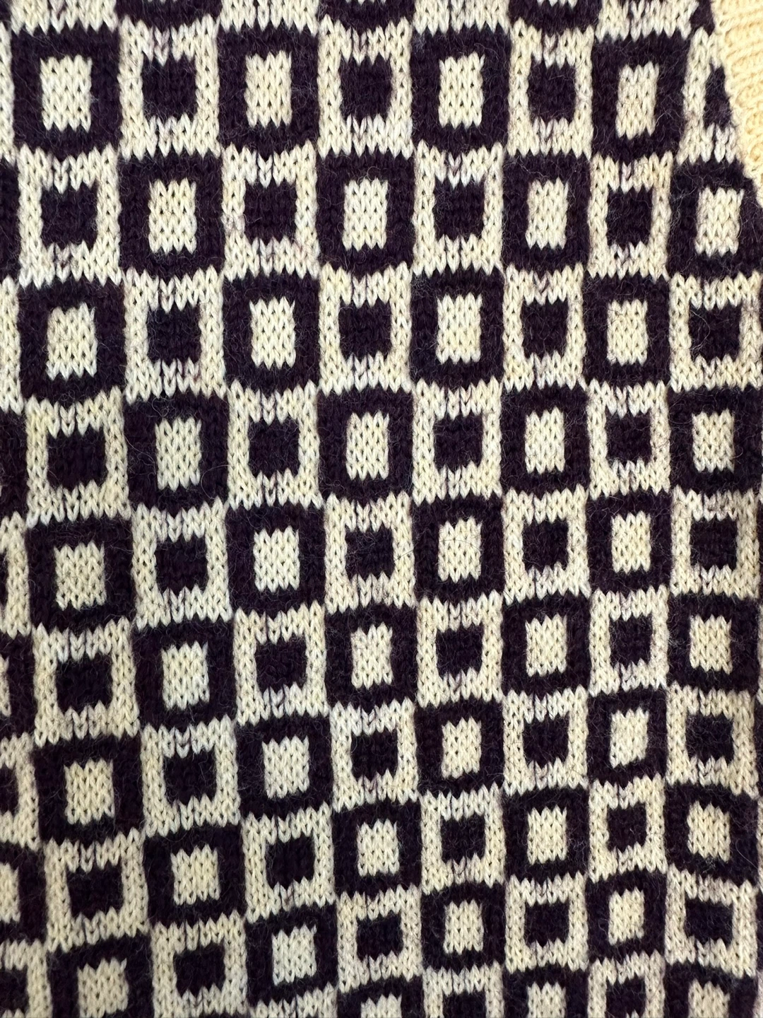 Zara Black & Yellow Geometric Knit Dress - photo 2