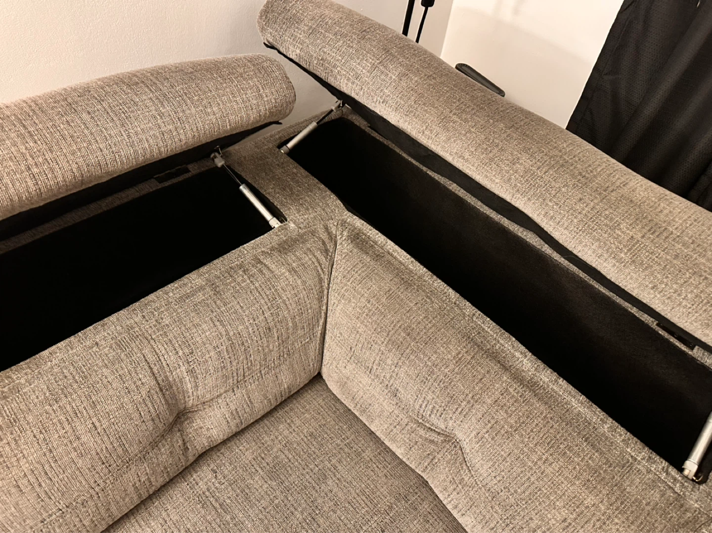 Grey Sectional Sofa with Storage - photo 4